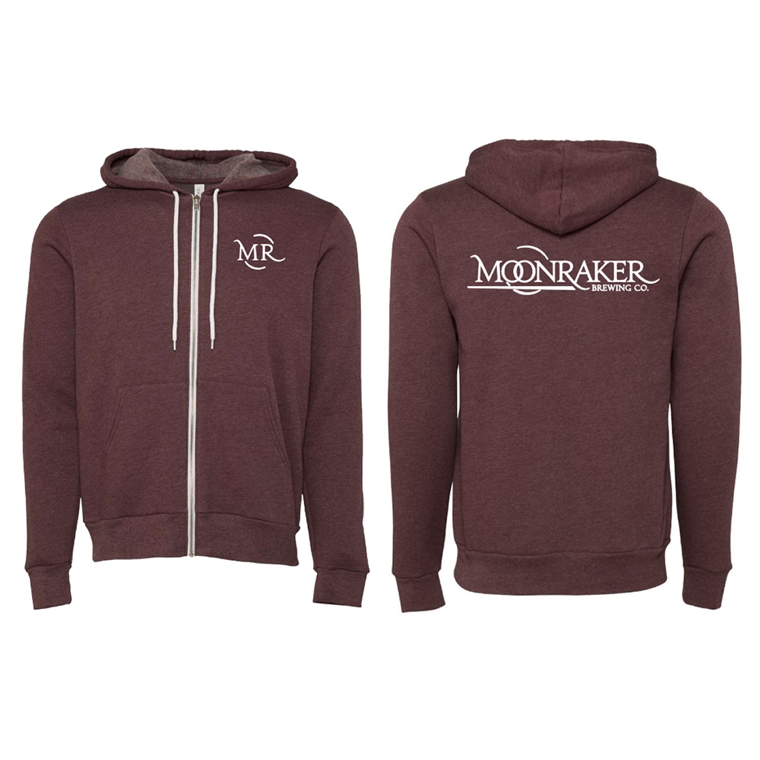 MR Zip- Up Sweatshirt Maroon